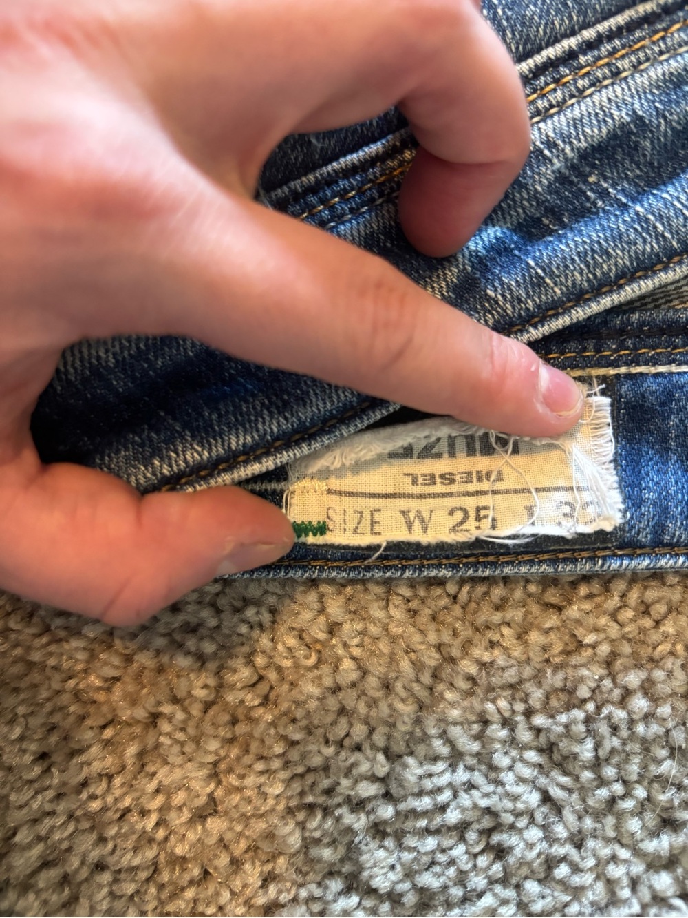 Y2K diesel jeans women muze vintage rn93248 ca25594 25x32 - Picture 3 of 11